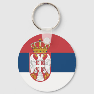 Servische vlag sleutelhanger