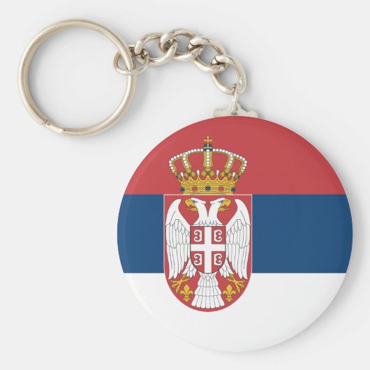 Servische vlag sleutelhanger (Voorkant)