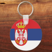 Servische vlag sleutelhanger (Voorkant)