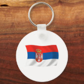 Servische Vlag Sleutelhanger (Voorkant)