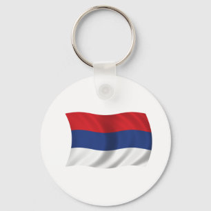 Servische vlag sleutelhanger