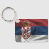 Servische Vlag Sleutelhanger (Achterkant)