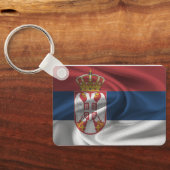 Servische Vlag Sleutelhanger (Achterkant)