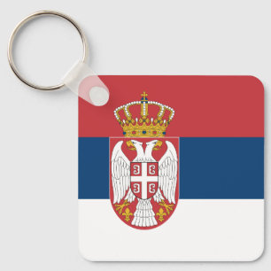 Servische vlag sleutelhanger
