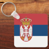 Servische vlag sleutelhanger (Voorkant)