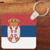 Servische vlag sleutelhanger (Achterkant)