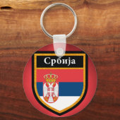Servische vlag sleutelhanger (Voorkant)