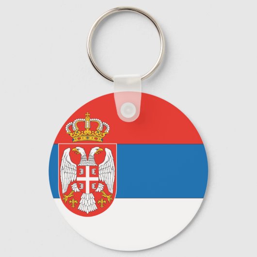 Servische vlag sleutelhanger (Voorkant)