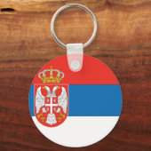Servische vlag sleutelhanger (Voorkant)