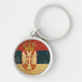 Servische Vlag Sleutelhanger (Voorkant)