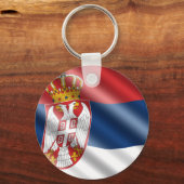 Servische vlag sleutelhanger (Voorkant)