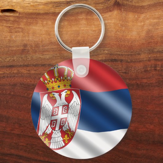 Servische vlag sleutelhanger (Voorkant)