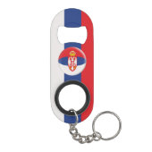 Servische vlag sleutelhanger flessenopener (Achterkant)