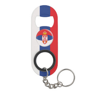 Servische vlag sleutelhanger flessenopener