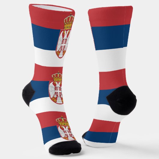 Servische vlag sokken (Gebogen)