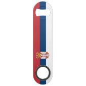 Servische vlag speed flessenopener (Voorkant)