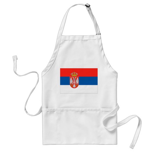 Servische vlag standaard schort (Voorkant)