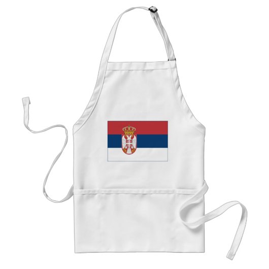 Servische vlag standaard schort (Voorkant)