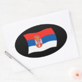 Servische Vlag Sticker (Envelop)