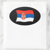 Servische Vlag Sticker (Tas)