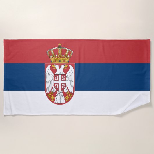 Servische vlag strandlaken (Voorkant)