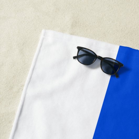 Servische vlag strandlaken (In situ)