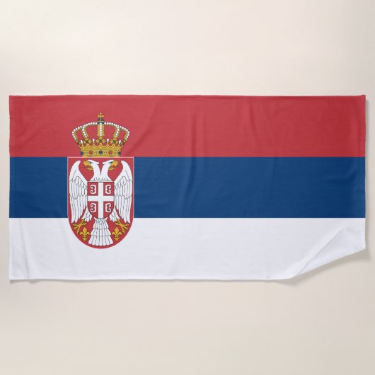 Servische vlag strandlaken (Voorkant)