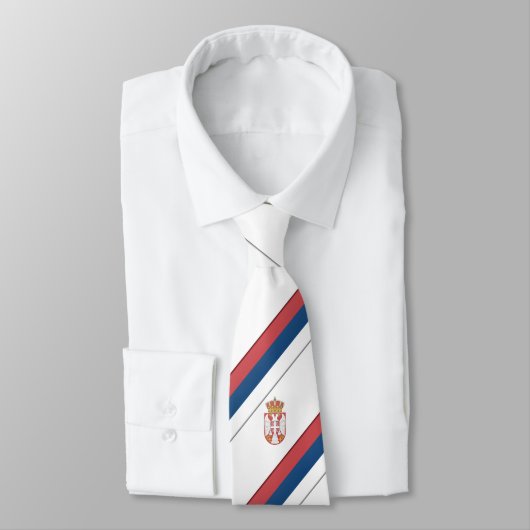 Servische vlag stropdas (Gebonden)