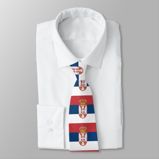 Servische vlag stropdas (Gebonden)
