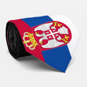 Servische vlag stropdas (Opgerold)