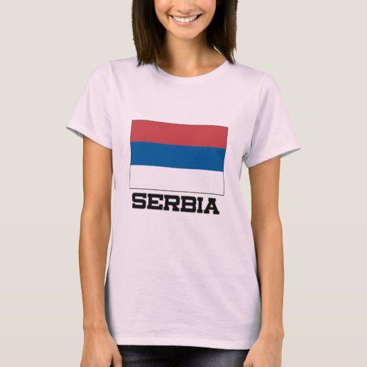 Servische vlag t-shirt (Voorkant)
