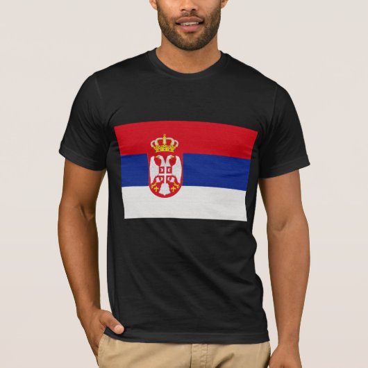 Servische vlag t-shirt (Voorkant)