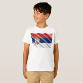 Servische vlag t-shirt (Voorkant volledig)