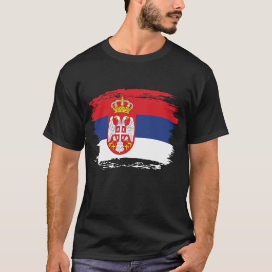 Servische vlag t-shirt (Voorkant)