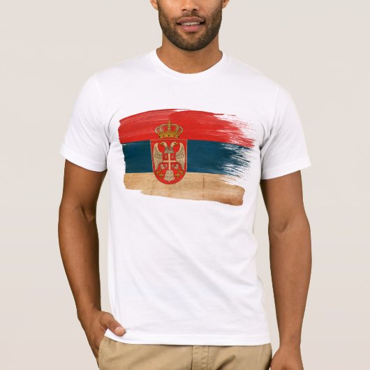 Servische vlag T-Shirt (Voorkant)