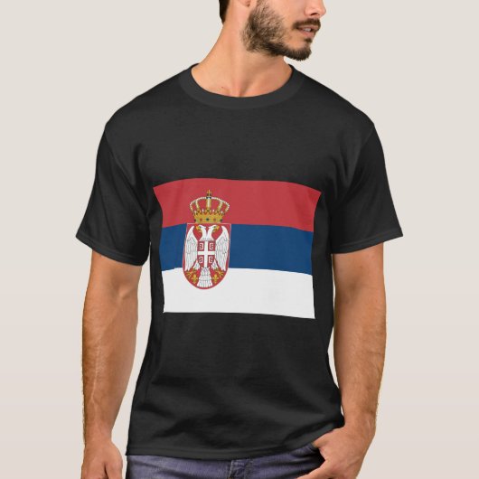 Servische vlag t-shirt (Voorkant)