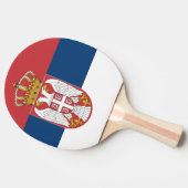 Servische vlag tafeltennisbatje (Zijkant)