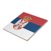 Servische vlag tegeltje (Zijkant)