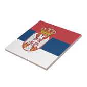 Servische vlag tegeltje (Zijkant)