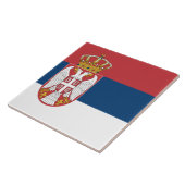 Servische vlag tegeltje (Zijkant)