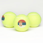 Servische vlag tennisballen (Multi)