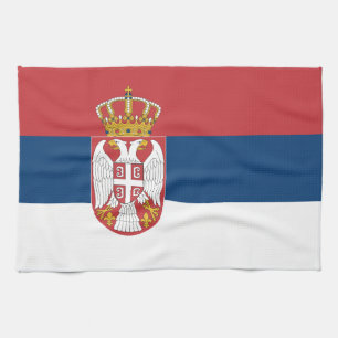 Servische vlag theedoek