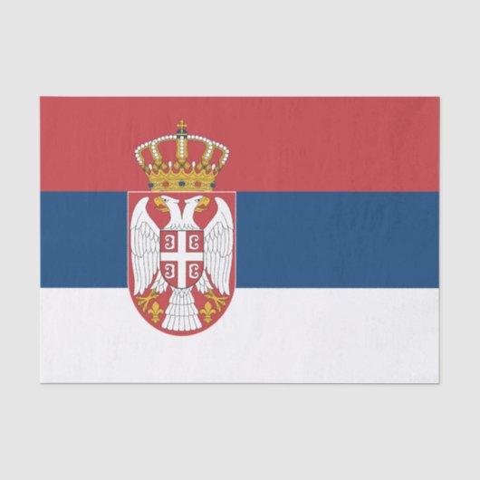 Servische vlag tissuepapier (Voorkant)