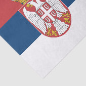 Servische vlag tissuepapier (Detail)