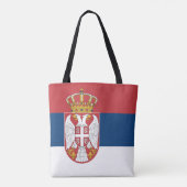 Servische vlag tote bag (Achterkant)