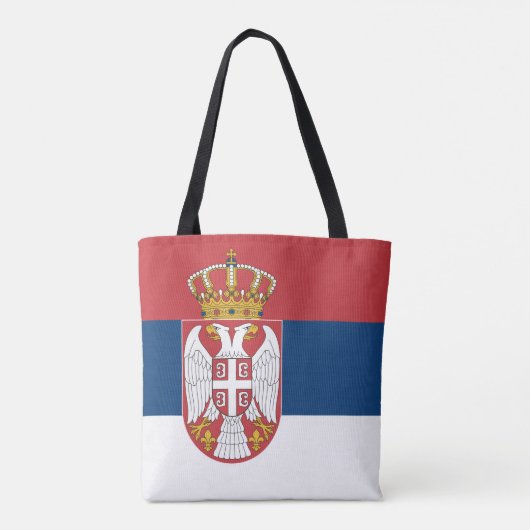 Servische vlag tote bag (Achterkant)