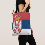 Servische vlag tote bag (Dichtbij)