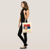Servische vlag tote bag (Voorkant (model))