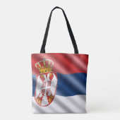 Servische vlag tote bag (Achterkant)
