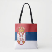 Servische vlag tote bag (Voorkant)